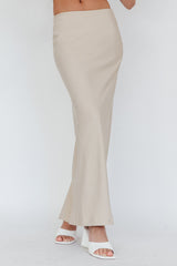 Valencia Flare Midi Skirt Oat